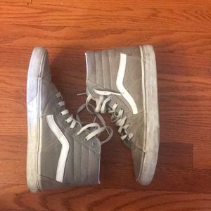 Grey hightop vans